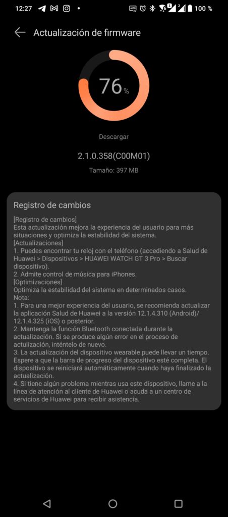 Huawei Watch GT 3 Pro captura (1)