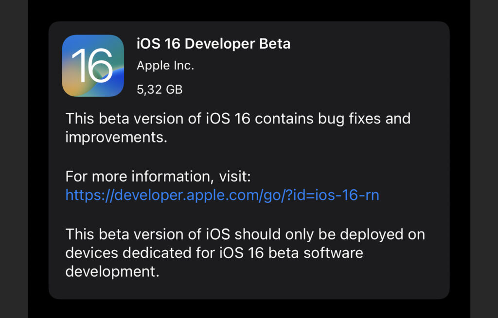 Aprende a instalar la primera beta de iOS 16 en tu iPhone