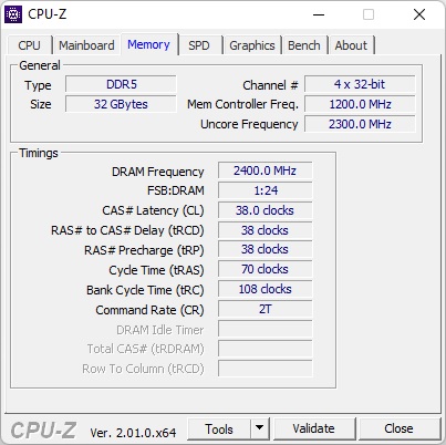 Intel Core i9 -2900K - CPU-Z 3