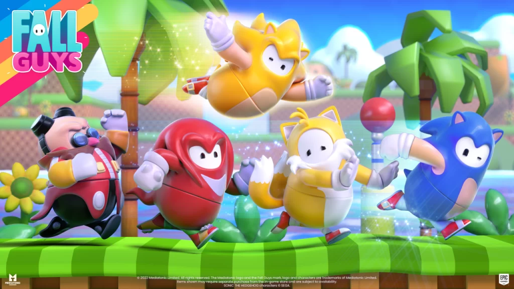 La colaboración de Fall Guys y Sonic the Hedgehog dará inicio este jueves