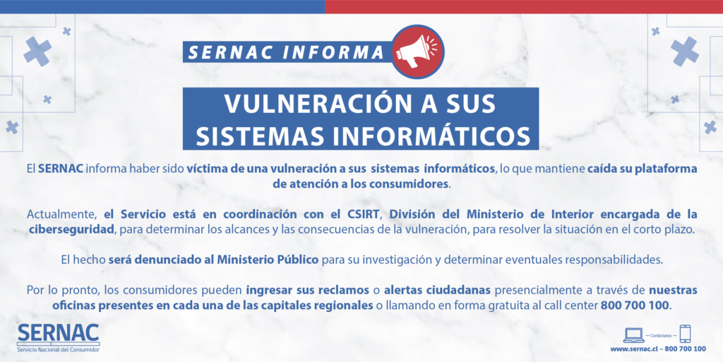 Ciberataque a sernac