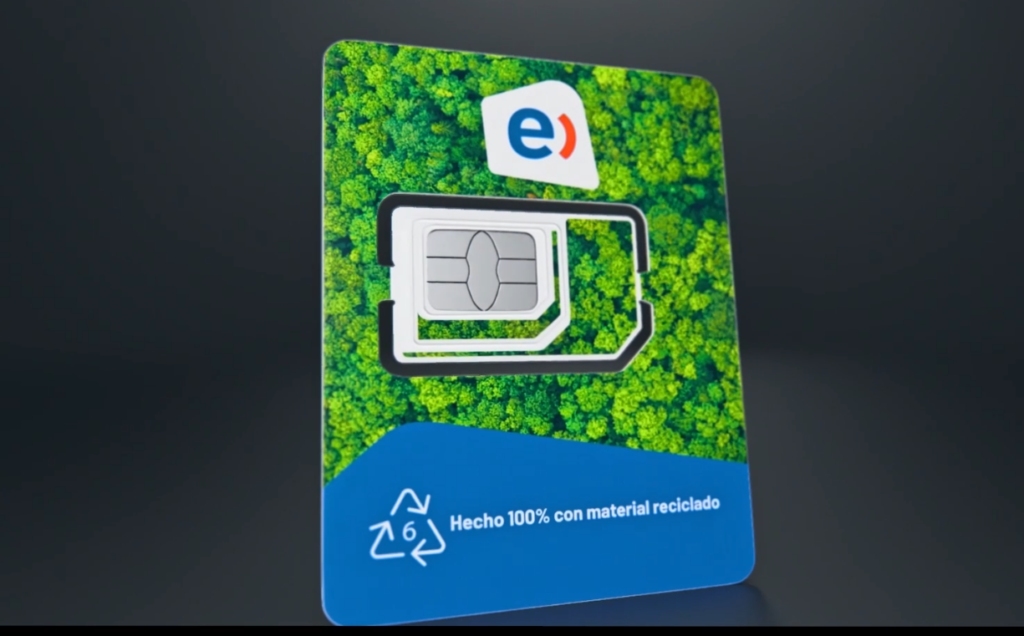 Entel es el primer operador en ofrecer SIM de plástico 100% reciclado