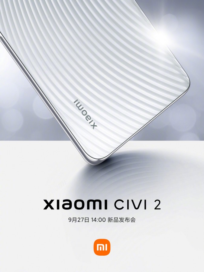 El Xiaomi Civi 2 será presentado finalmente este 27 de septiembre