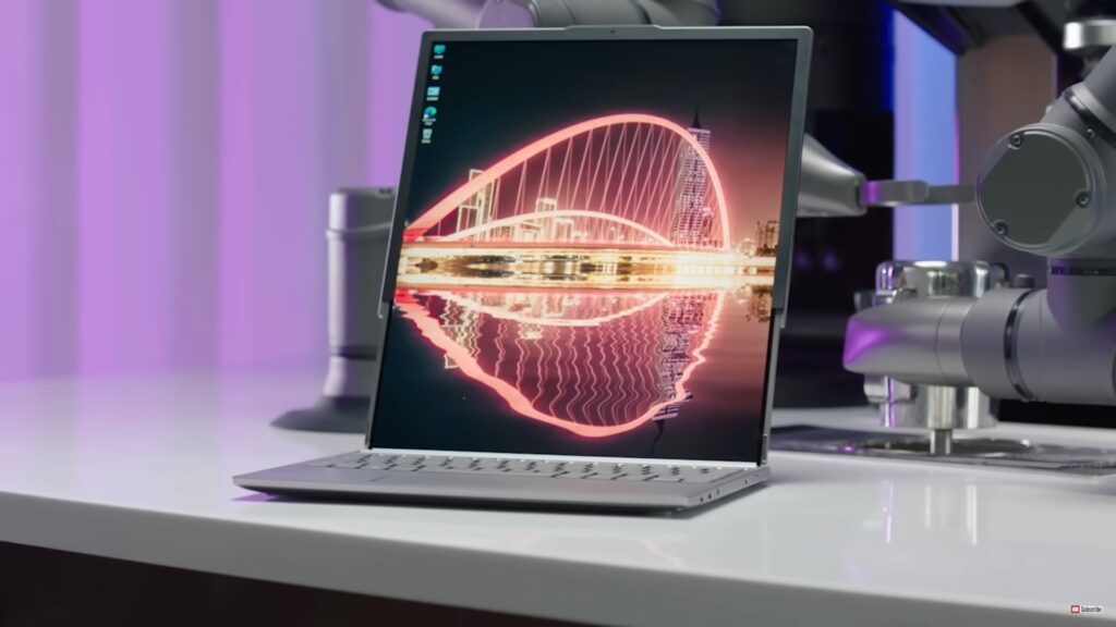 Lenovo con pantalla vertical