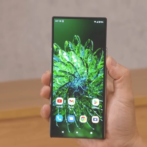 Lenovo teléfono con pantalla vertical