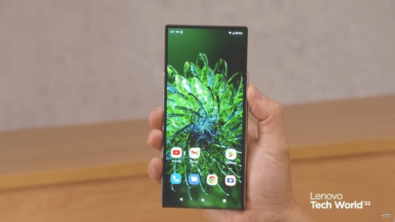 Lenovo teléfono con pantalla vertical