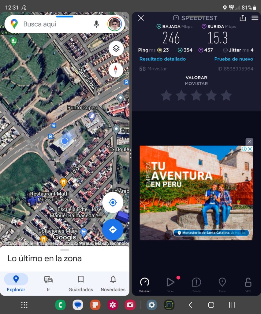 Captura Medición 5G Movistar en Talca (12)