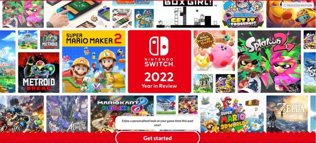 Así puedes revisar tu resumen del año jugado en Nintendo Switch