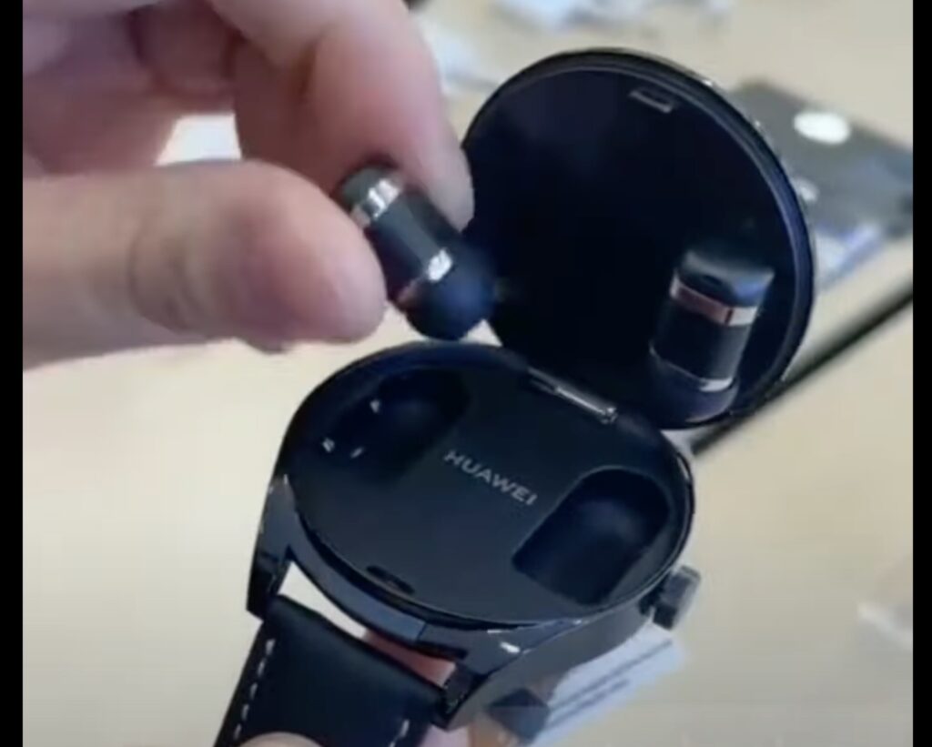 Aparece video de un reloj de Huawei que alberga audífonos inalámbricos en su interior