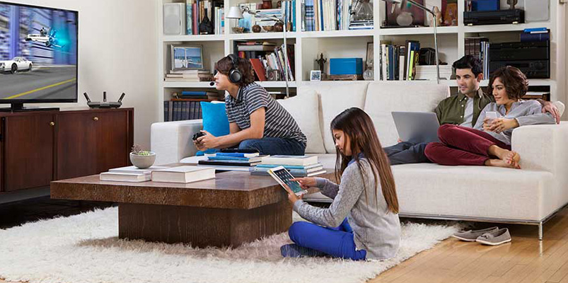 internet hogar compartido por varias personas