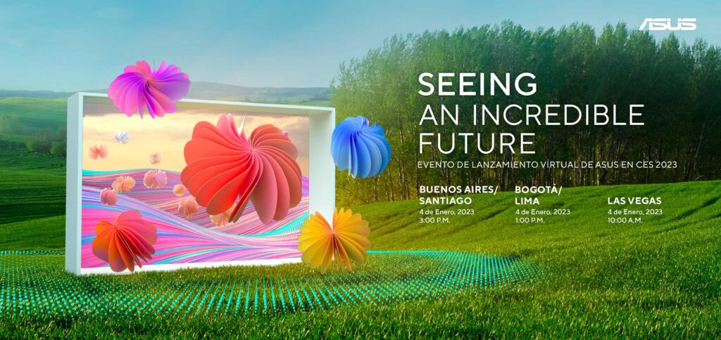 ASUS anuncia evento virtual “Seeing an Incredible Future” que se realizará en el próximo CES 2023