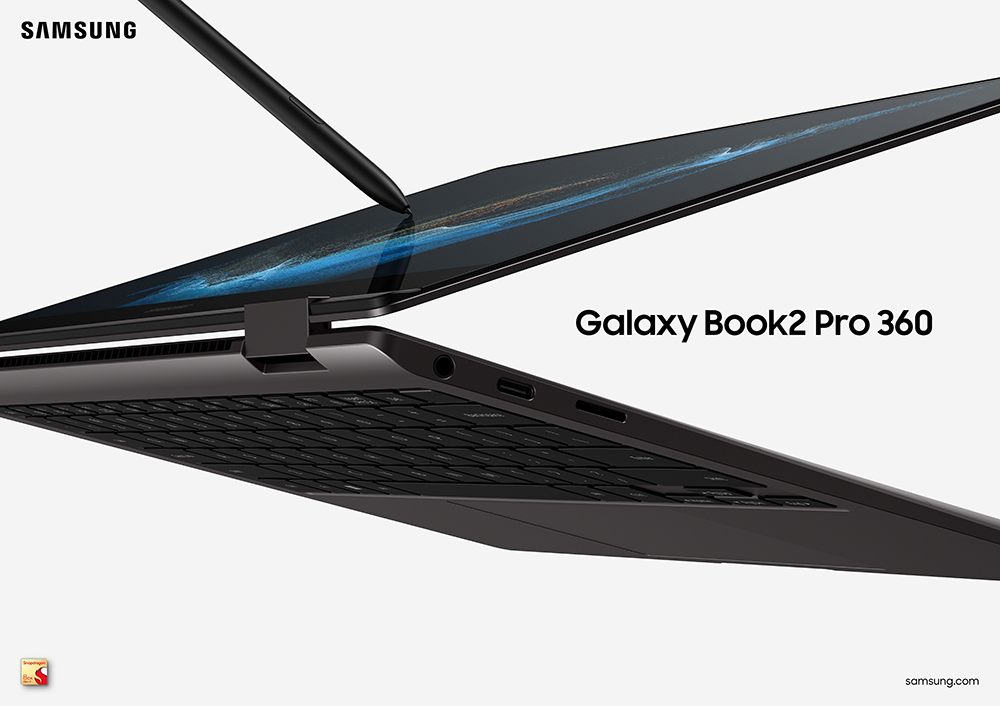 Samsung presenta nueva versión de su portátil Galaxy Book 2 Pro 360 con procesador Qualcomm Snapdragon 8cx Gen 3