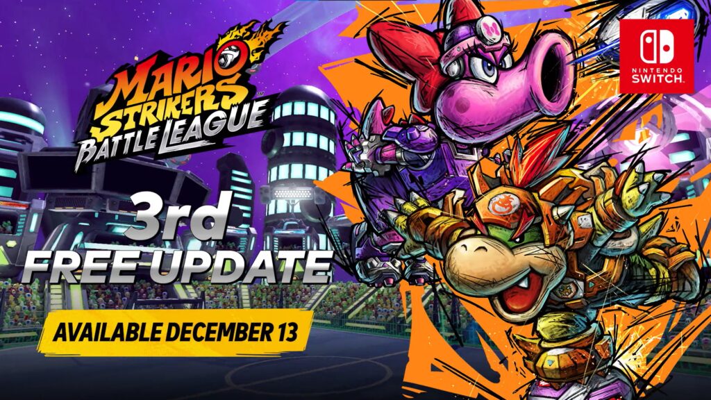 Bowser Jr. y Birdo llegan a Mario Strikers: Battle League mediante un DLC gratuito
