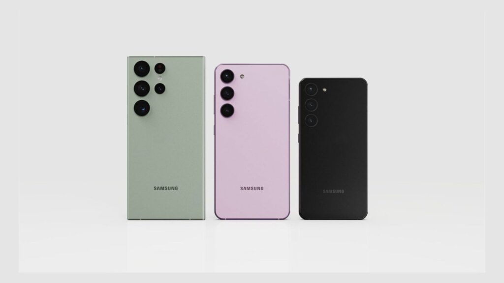Así se ven los distintos colores en los que vendrá la serie Galaxy S23 de Samsung