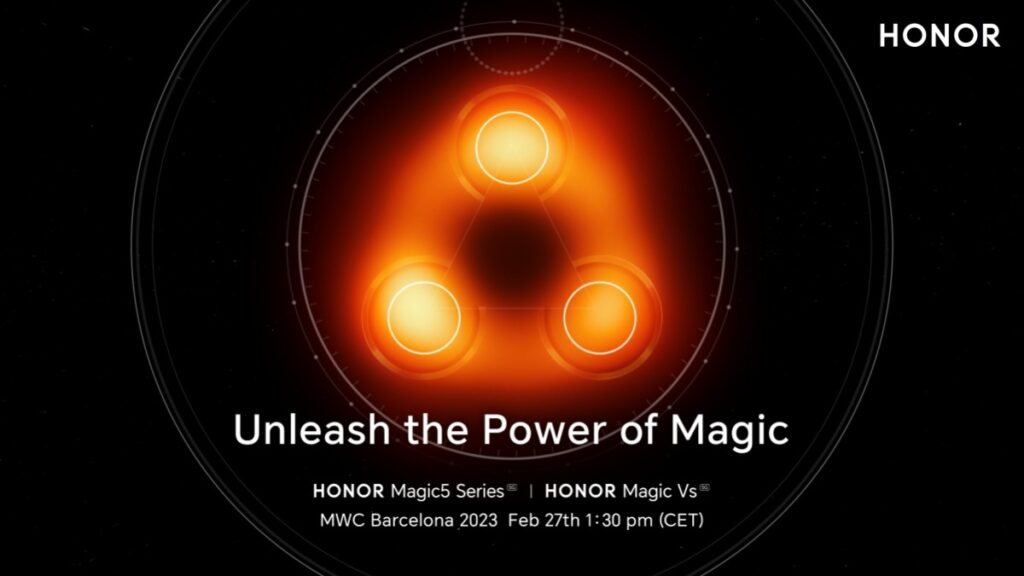 Honor nos invita a la presentación global de la serie Magic 5 y su Magic Vs durante el #MWC23