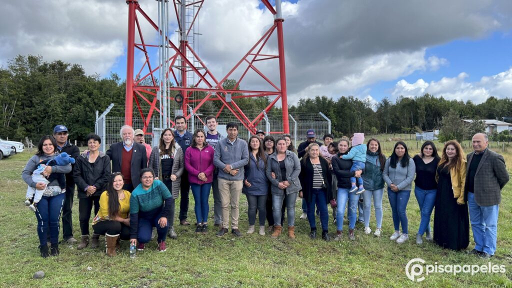 WOM instala antena 4G y 5G en la localidad de Quiquel en la comuna de Dalcahue