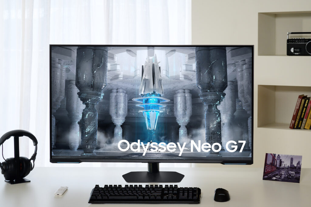 Samsung Electronics anunció hoy el lanzamiento mundial del monitor Odyssey Neo G7 con tecnología Mini-LED