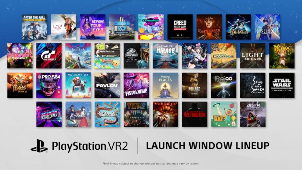Sony anuncia 13 nuevos juegos que llegarán al lanzamiento de la PlayStation VR2