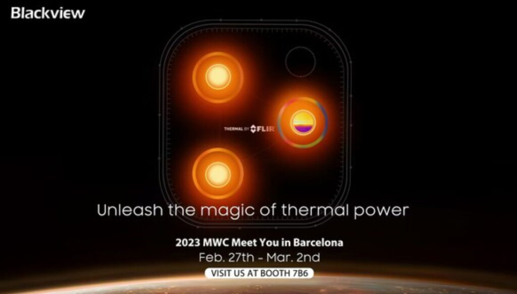 Blackview y Teledyne FLIR mostrarán su nuevo smartphone robusto con imagen térmica en el MWC23