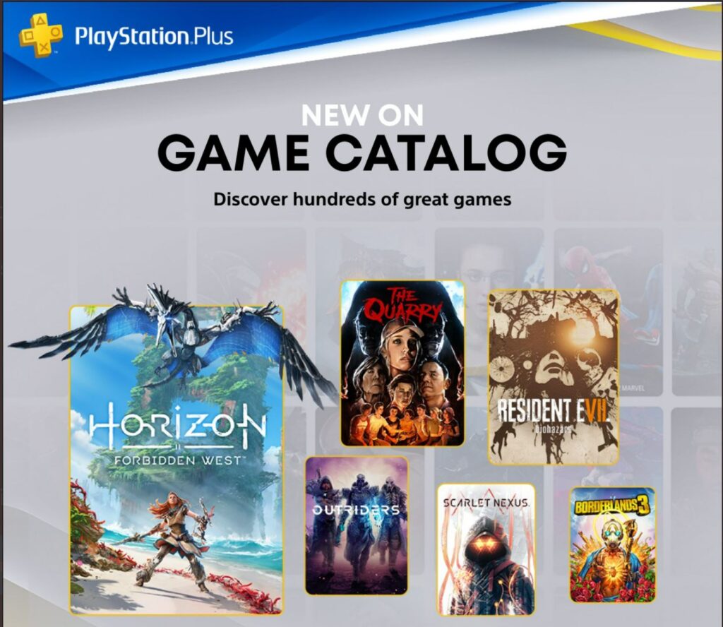 Los juegos de PS Plus Extra y Premium de febrero incluyen a Horizon Forbidden West y Resident Evil 7 biohazard