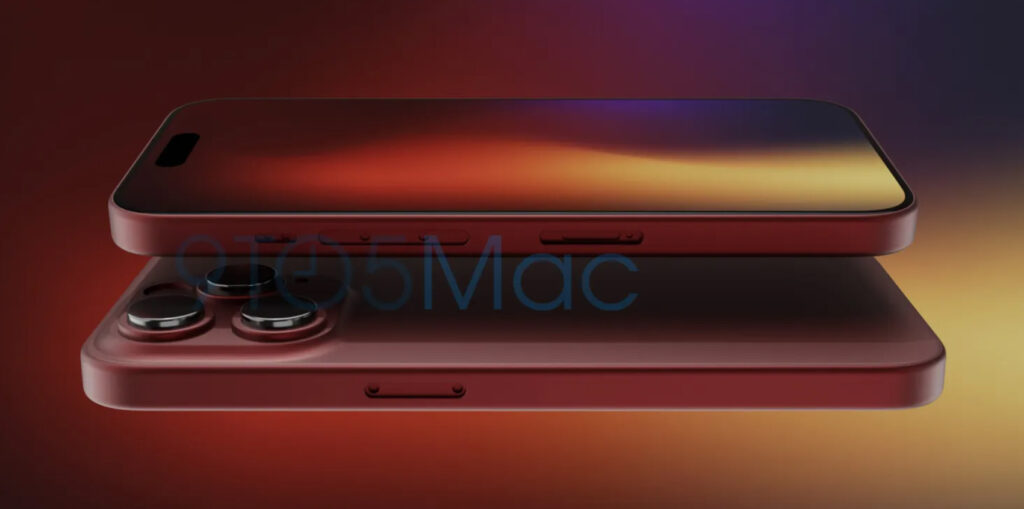 Así luciría el iPhone 15 Pro en su color especial «dark red»