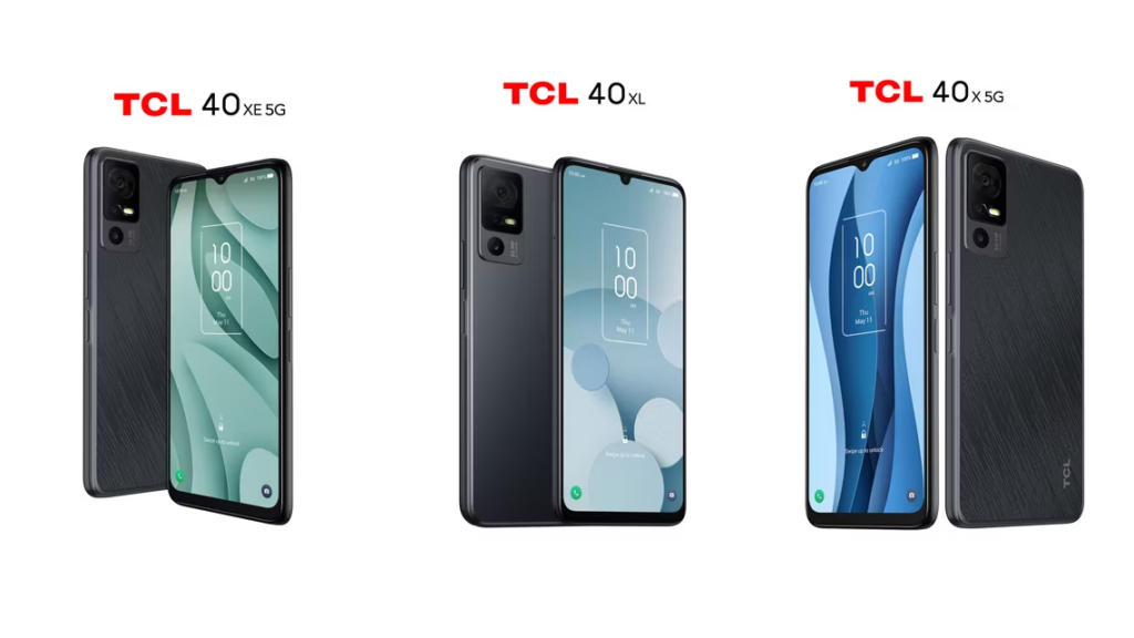 TCL añade 3 nuevos smartphones de la serie 40 a su portafolio en MWC23