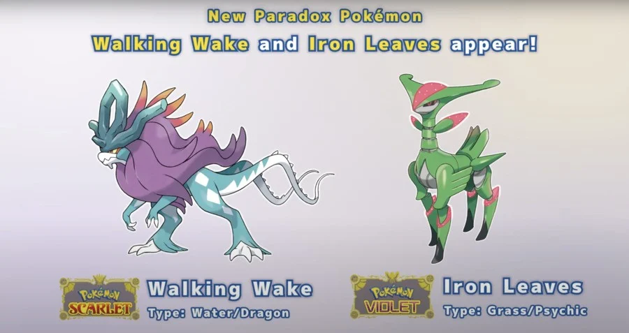 Ya está disponible la Tera Incursión para atrapar a Walking Wake y Iron Leaves en Pokémon Scarlet y Violet