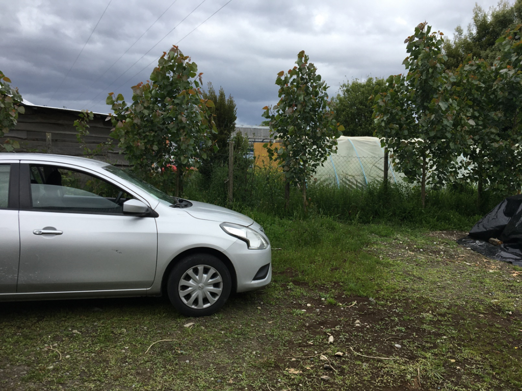 Vehículo del técnico enviado por Hughes
