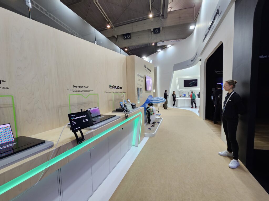 Estand de Samsung Display en el MWC