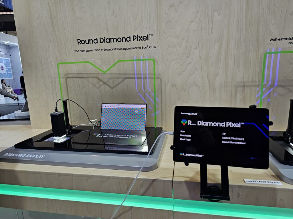 Round Diamond Pixel Samsung Display