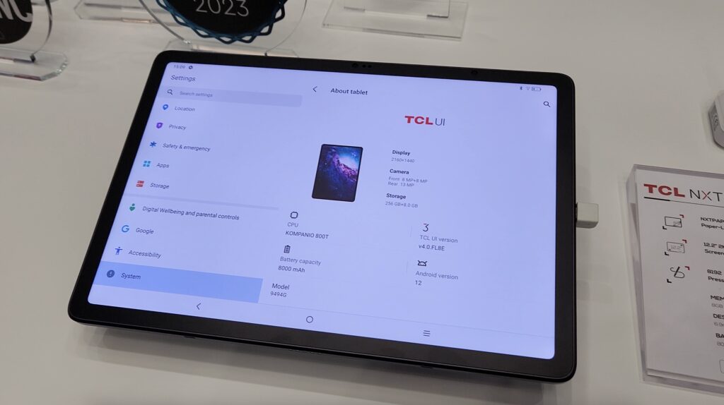 Primeras impresiones de la TCL NXTPAPER 12 Pro MWC 23