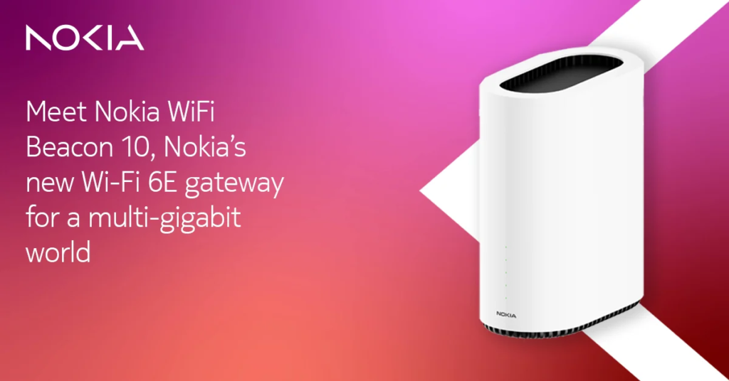 Nokia Beacon 10: un Gateway compatible con Wi-Fi 6E es presentado en el MWC 23