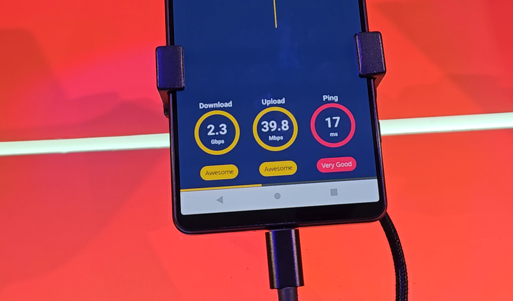 Test de velocidad 5G mmWave