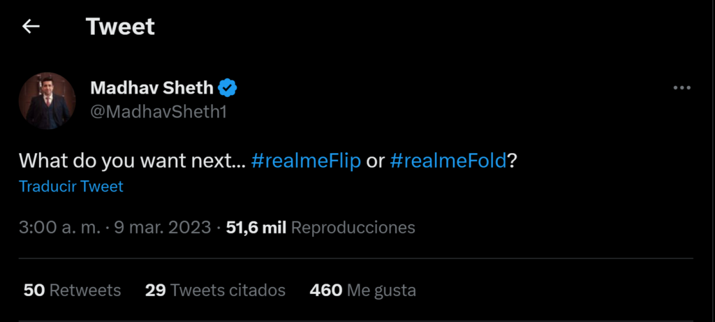 realme plegables rumor