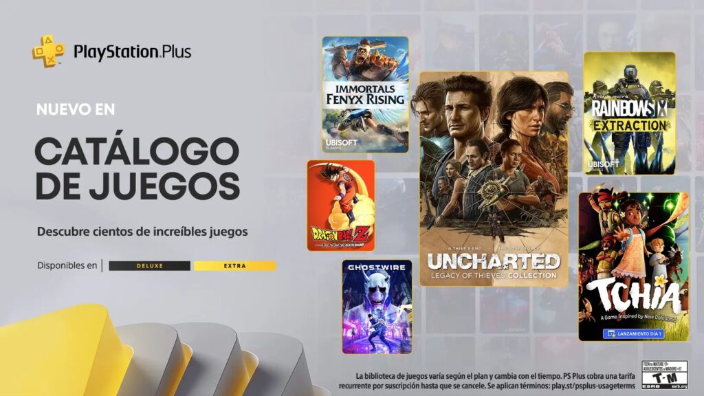 Estos son los juegos que se sumarán y se irán del catálogo de PlayStation Plus durante marzo