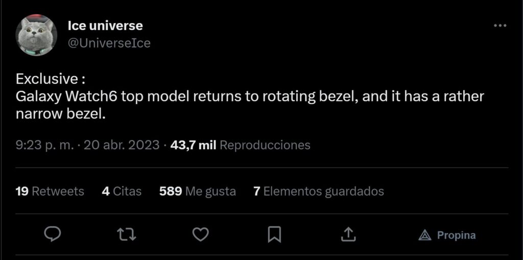 Watch 6 bisel giratorio