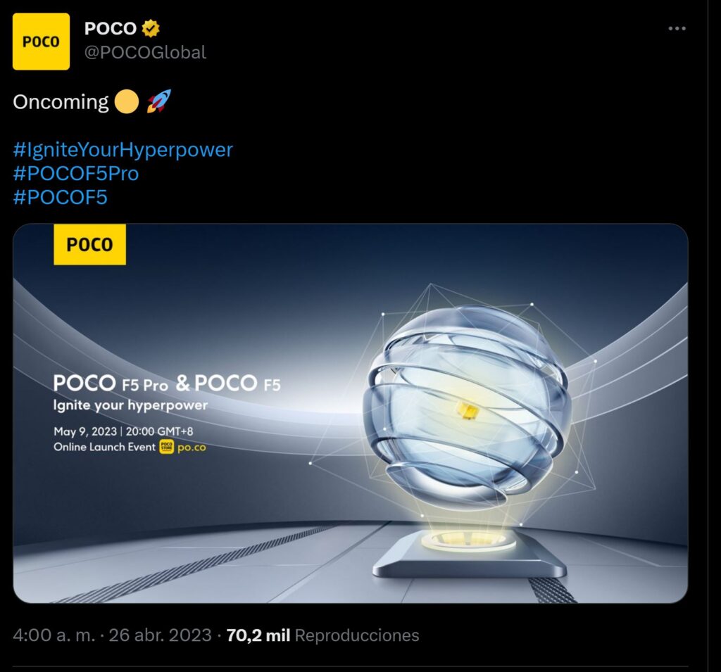 poco f5 pro invitacion