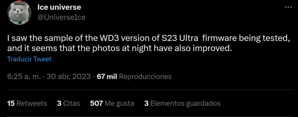 s23 mejoras fotografía nocturna