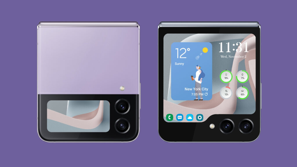 La resolución de la pantalla externa del Galaxy Z Flip 5 sería acorde a su tamaño