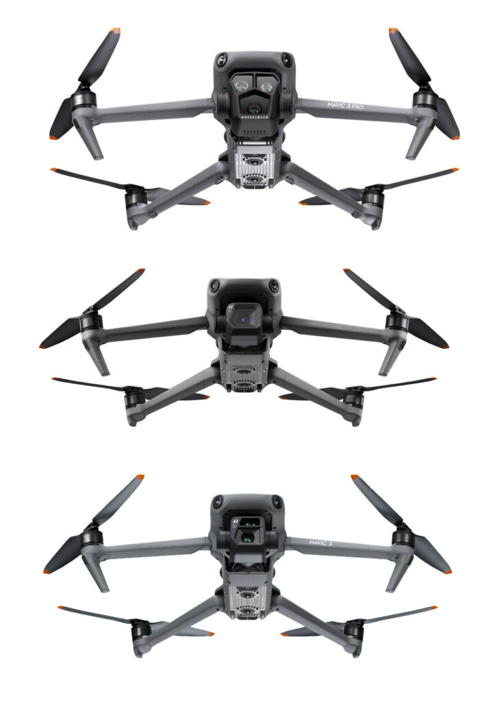 Mavic 3 Pro, Mavic 3 Classic y Mavic 3.