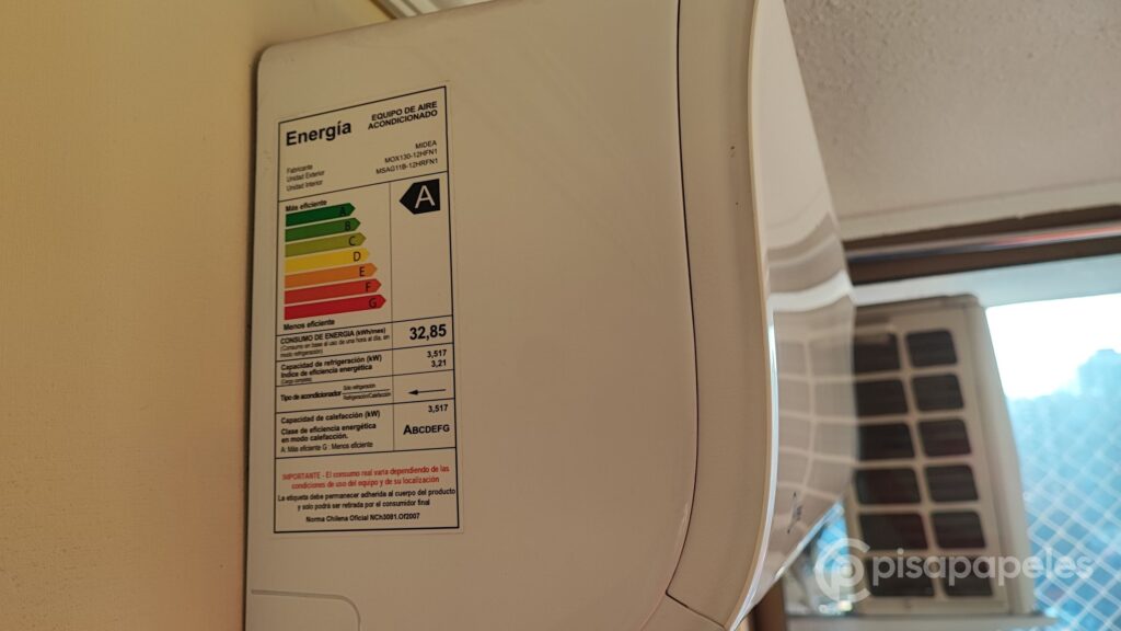 Aire acondicionado Midea MSAG11B  Energía