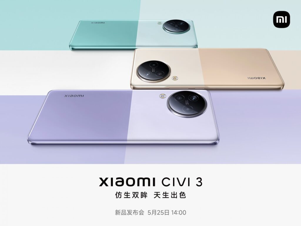 El Xiaomi Civi 3 llegará este 25 de mayo