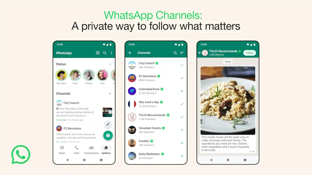 Los canales de WhatsApp llegan de manera oficial