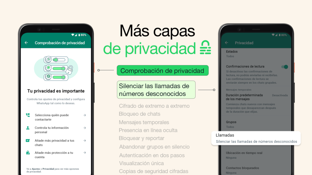 WhatsApp ahora nos permite silenciar automáticamente llamadas de números desconocidos