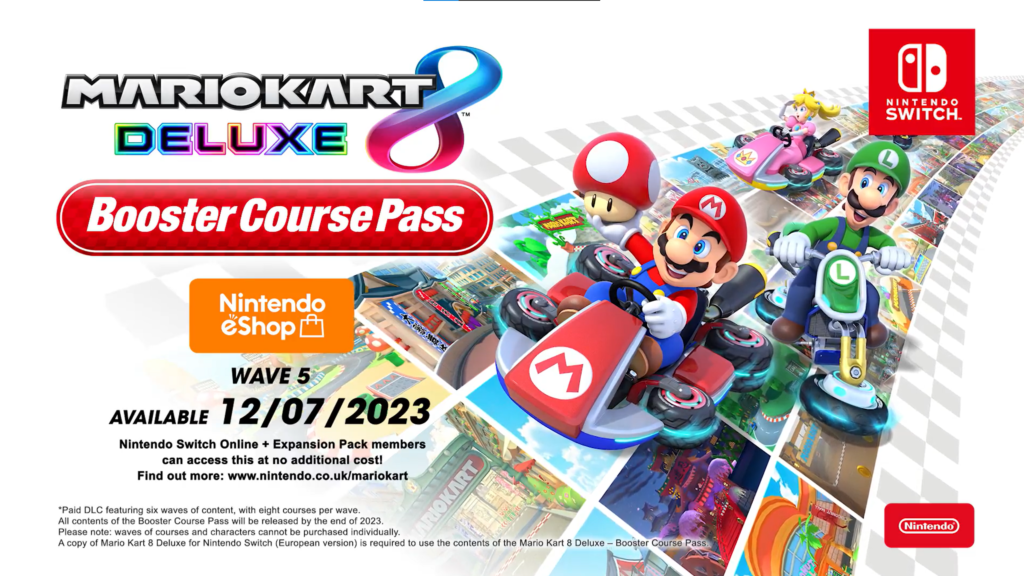 La quinta ola de DLC de Mario Kart 8 Deluxe llegará este 12 de julio