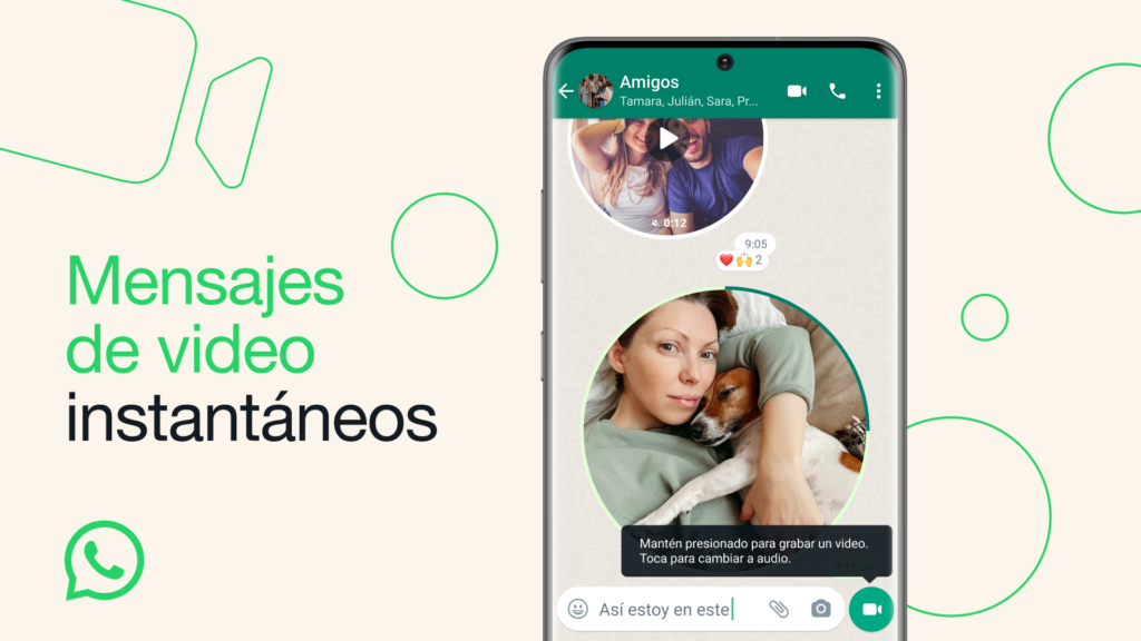 Ya es posible enviar videos de 60 segundos en WhatsApp