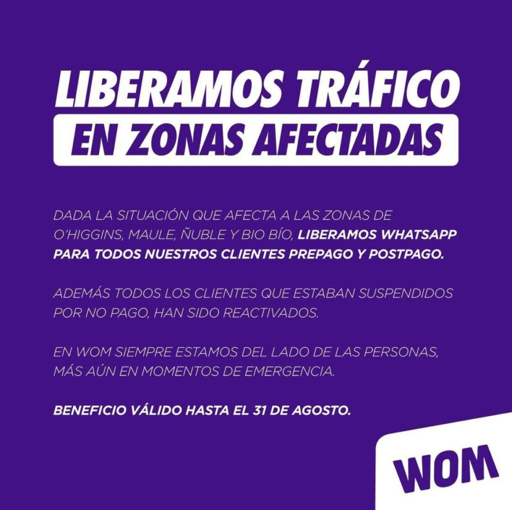 operadores wom sistema frontal agosto 2023