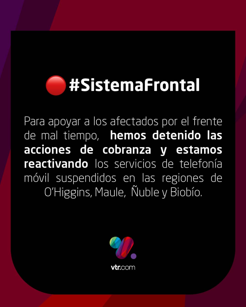 operadores vtr sistema frontal agosto 2023