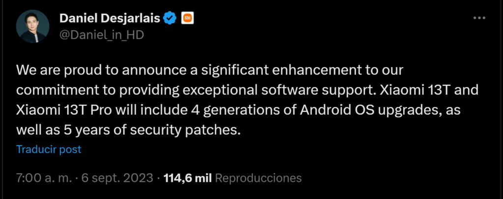 Xiaomi 13t pro soporte