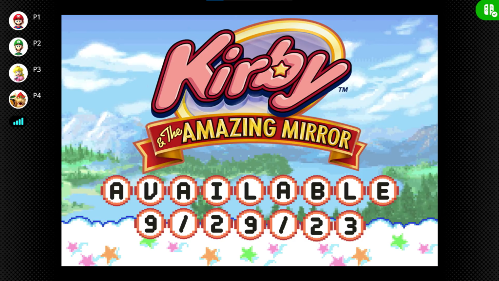 Kirby & The Amazing Mirror llega a Nintendo Switch Online + Expansion Pack el 29 de septiembre
